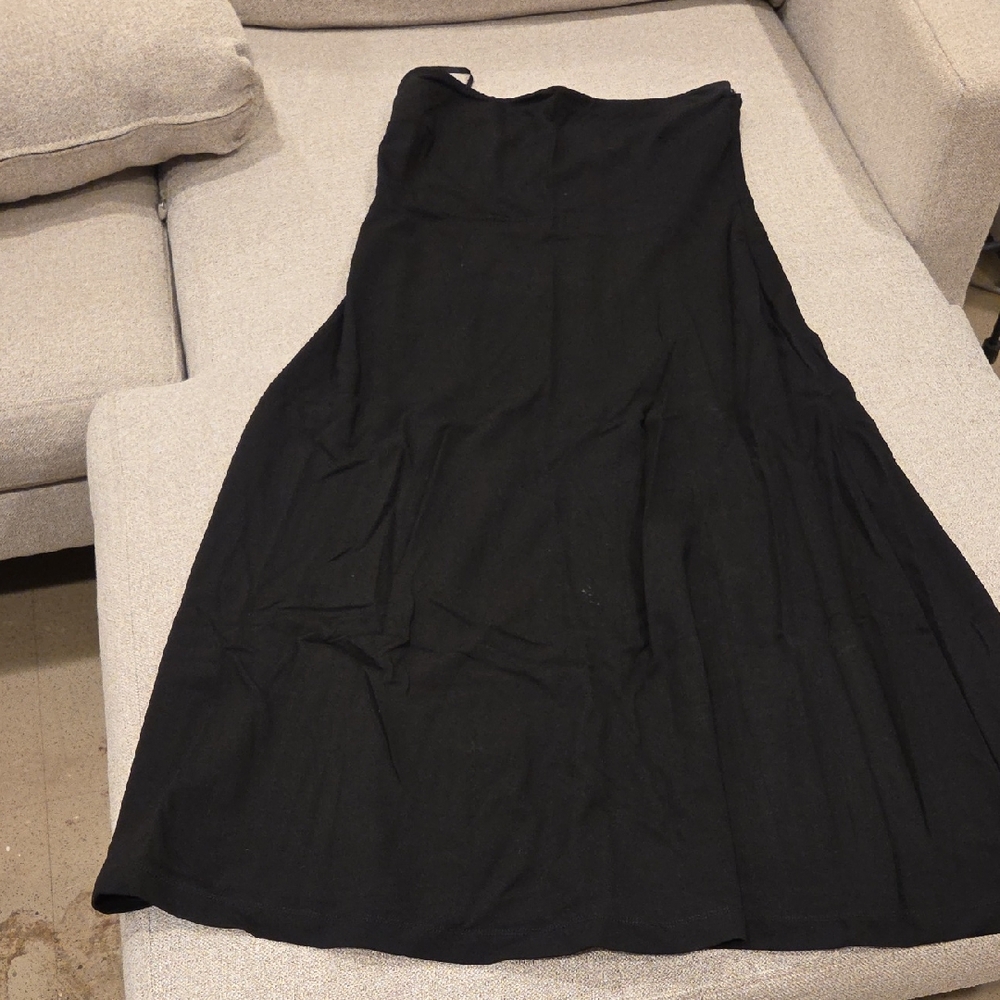 Club Monaco Black Maxi Strapless dress